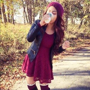 Black faux leather blazer